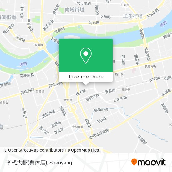 李想大虾(奥体店) map