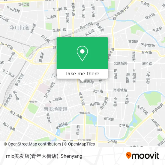 mix美发店(青年大街店) map