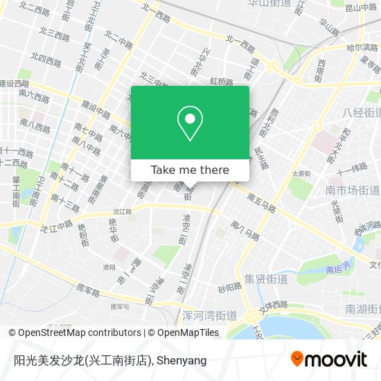 阳光美发沙龙(兴工南街店) map