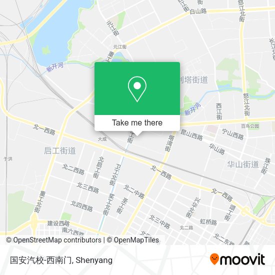 国安汽校-西南门 map