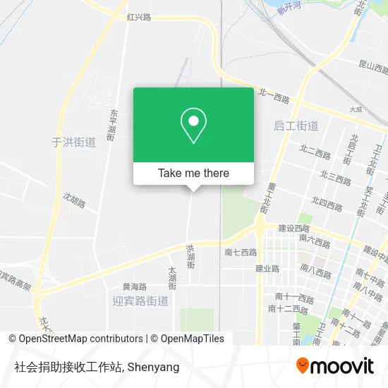 社会捐助接收工作站 map