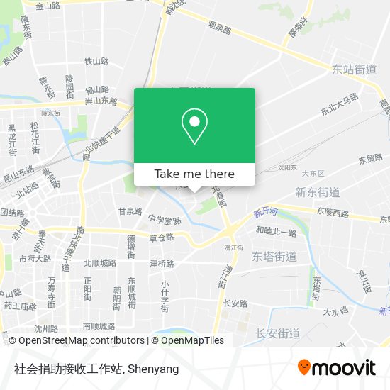 社会捐助接收工作站 map