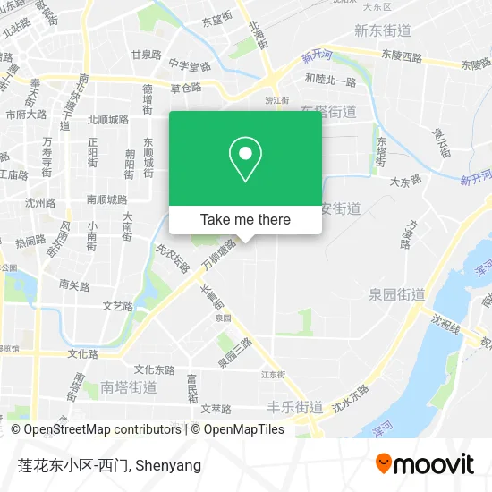 莲花东小区-西门 map