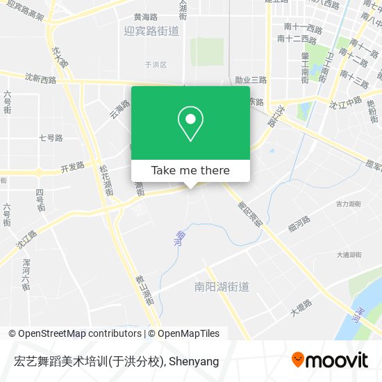 宏艺舞蹈美术培训(于洪分校) map