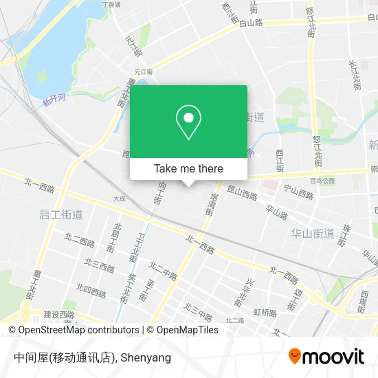 中间屋(移动通讯店) map