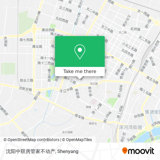沈阳中联房管家不动产 map