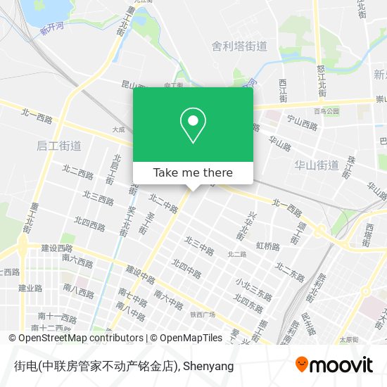 街电(中联房管家不动产铭金店) map