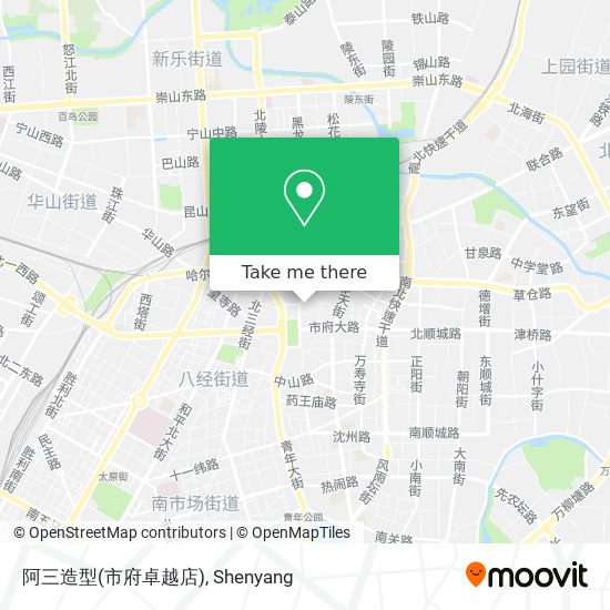 阿三造型(市府卓越店) map
