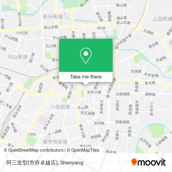 阿三造型(市府卓越店) map
