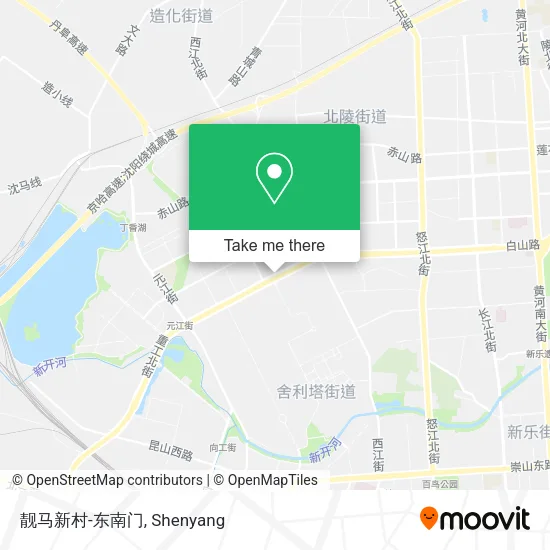 靓马新村-东南门 map