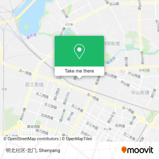 明北社区-北门 map