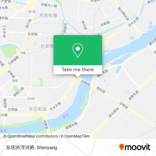 东塔跨浑河桥 map