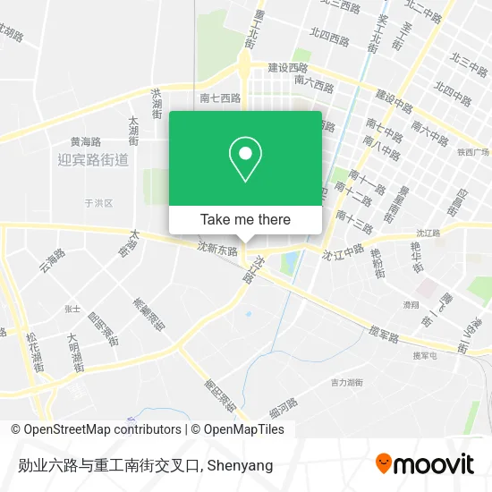 勋业六路与重工南街交叉口 map