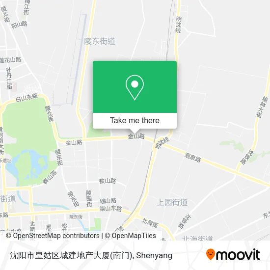 沈阳市皇姑区城建地产大厦(南门) map