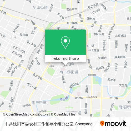 中共沈阳市委农村工作领导小组办公室 map