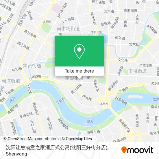 沈阳让您满意之家酒店式公寓(沈阳三好街分店) map