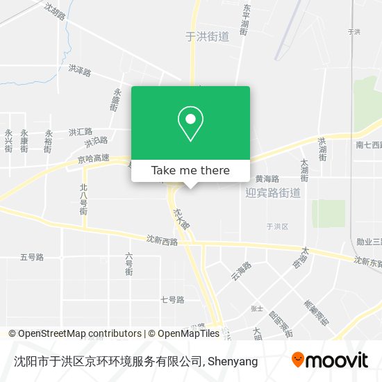 沈阳市于洪区京环环境服务有限公司 map