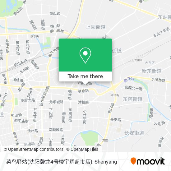 菜鸟驿站(沈阳馨龙4号楼宇辉超市店) map