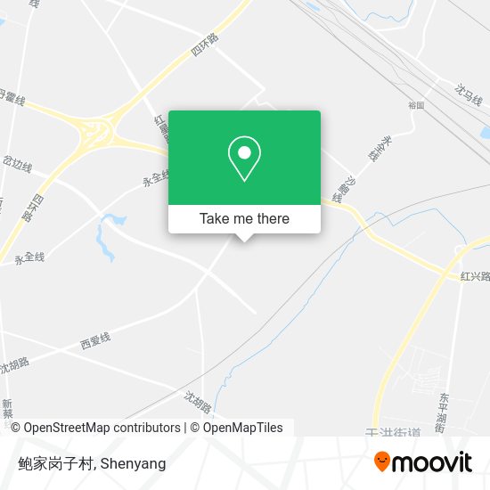 鲍家岗子村 map