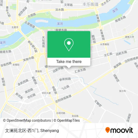 文澜苑北区-西1门 map