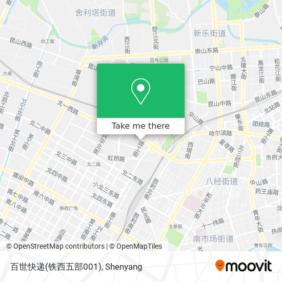 百世快递(铁西五部001) map