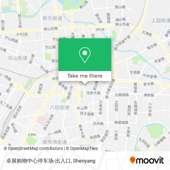 卓展购物中心停车场-出入口 map
