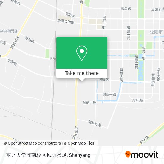 How To Get To 东北大学浑南校区风雨操场in 浑南区by Bus Or Light Rail