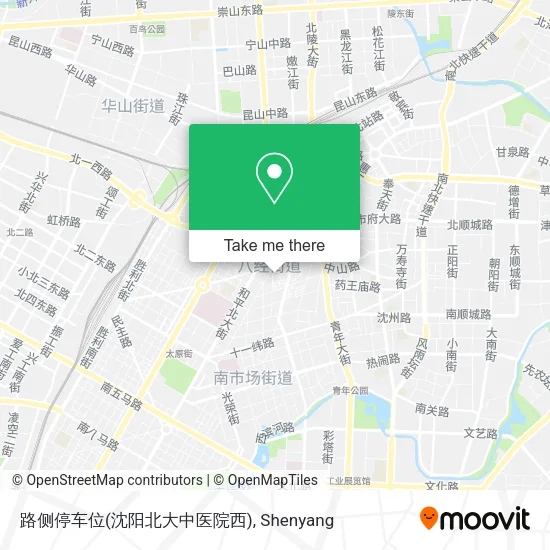 路侧停车位(沈阳北大中医院西) map