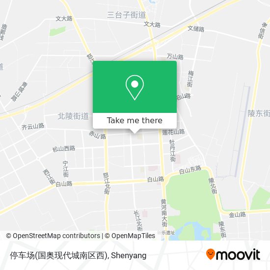 停车场(国奥现代城南区西) map