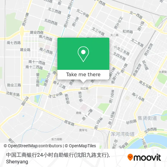 中国工商银行24小时自助银行(沈阳九路支行) map