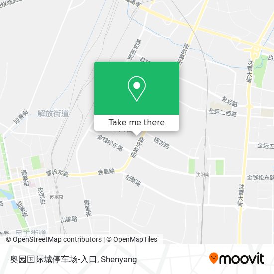 奥园国际城停车场-入口 map