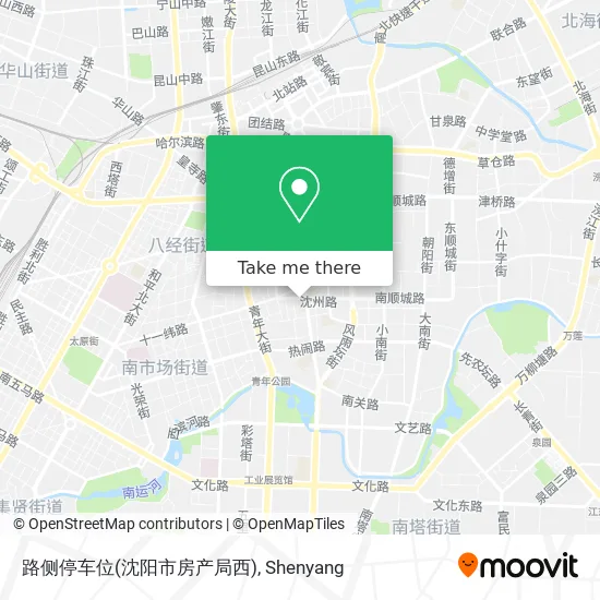 路侧停车位(沈阳市房产局西) map