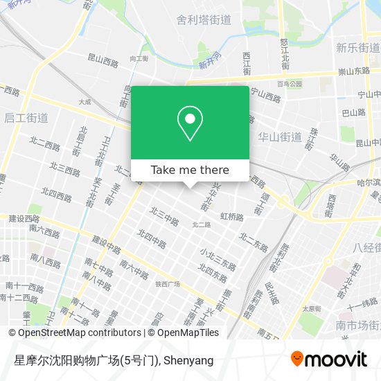星摩尔沈阳购物广场(5号门) map