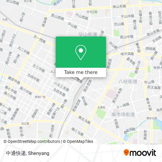 中通快递 map