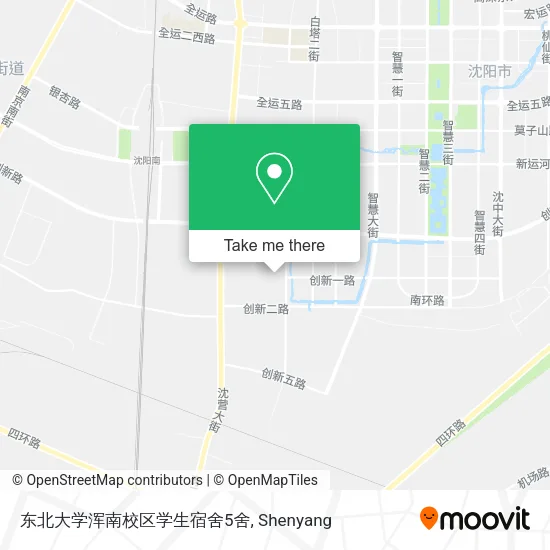 东北大学浑南校区学生宿舍5舍 map