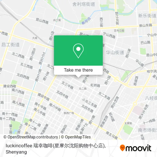 luckincoffee 瑞幸咖啡(星摩尔沈阳购物中心店) map