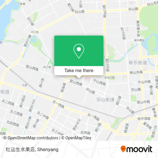 红运生水果店 map