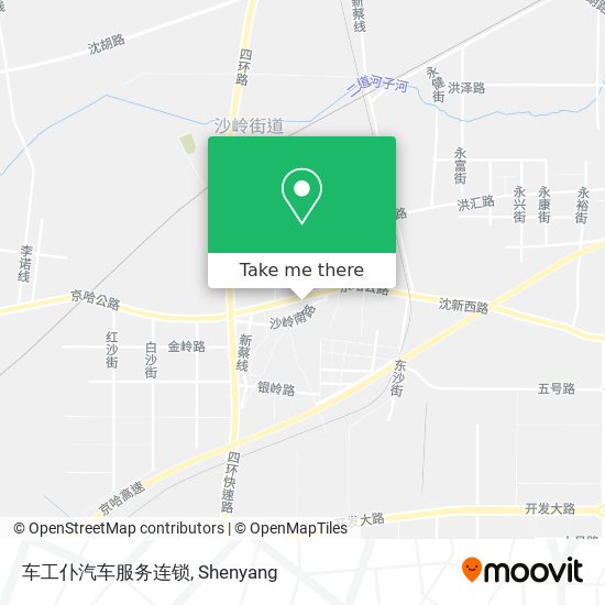 车工仆汽车服务连锁 map