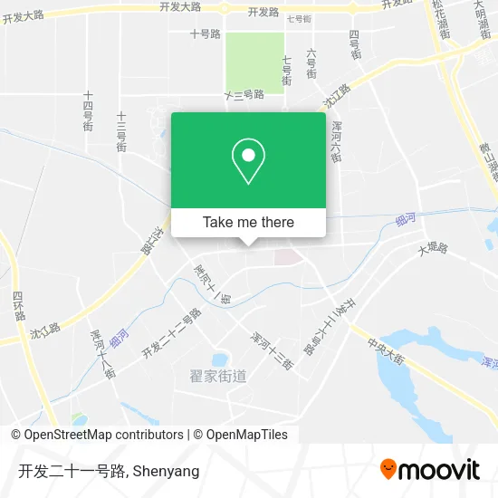 开发二十一号路 map
