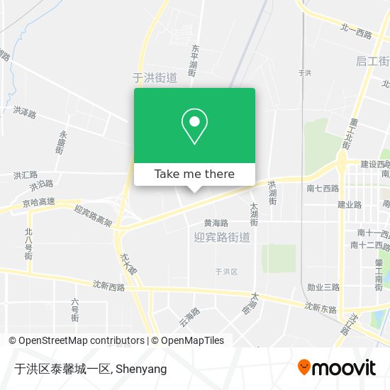 于洪区泰馨城一区 map