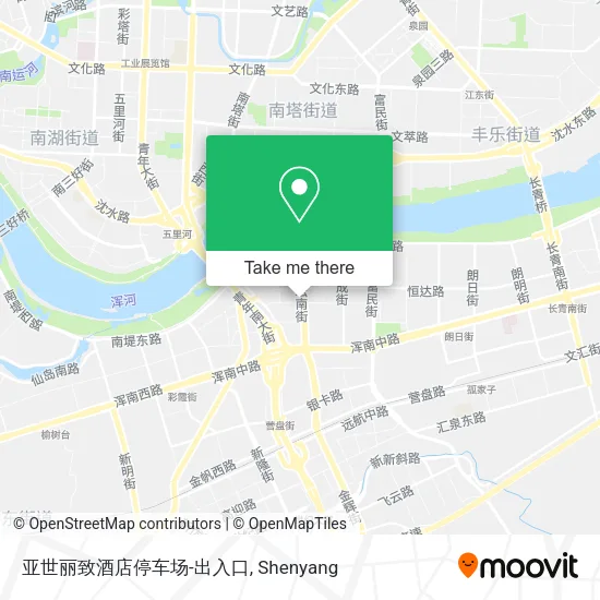 亚世丽致酒店停车场-出入口 map