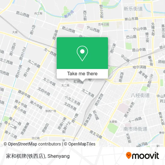 家和棋牌(铁西店) map