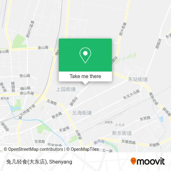 兔几轻食(大东店) map