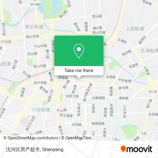 沈河区房产超市 map
