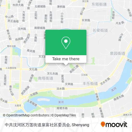 中共沈河区万莲街道泉富社区委员会 map