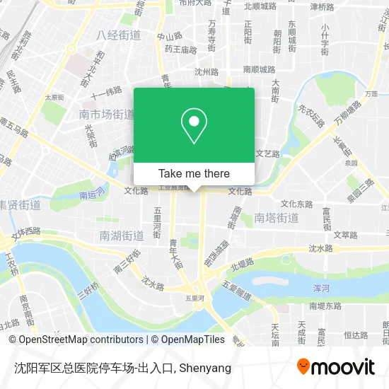 沈阳军区总医院停车场-出入口 map