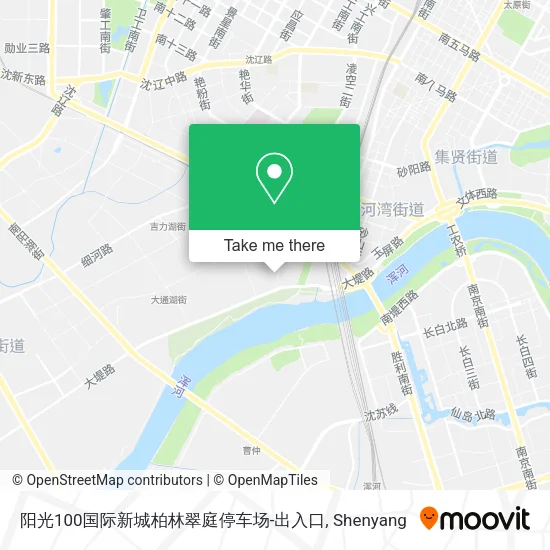 阳光100国际新城柏林翠庭停车场-出入口 map