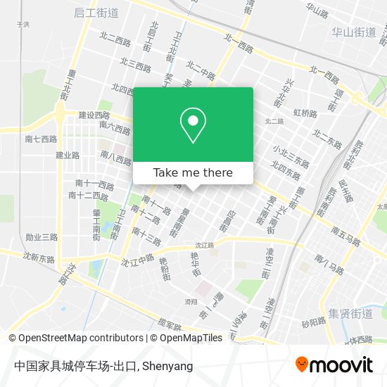中国家具城停车场-出口 map