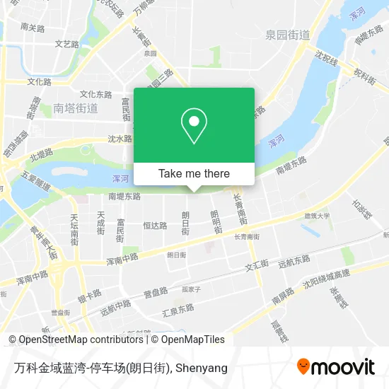 万科金域蓝湾-停车场(朗日街) map