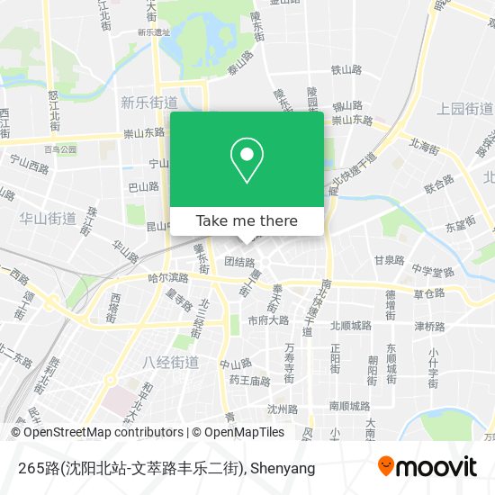 265路(沈阳北站-文萃路丰乐二街) map